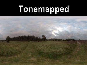 field path cloudy day 3 hdr 3D Модель