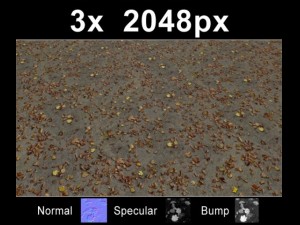 3x leaves on ground 1 Texturas CG