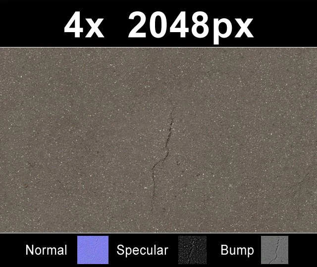 asphalt road tiles collection CG Textures .c4d .max .obj .3ds .fbx .stl .blend 