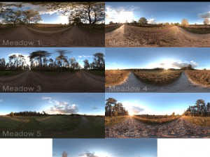 meadow afternoon hdr collection Modèle 3D