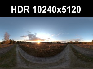 meadow afternoon hdr collection Modello 3D
