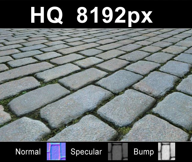 paver blocks 11 high res set CG Textures .c4d .max .obj .3ds .fbx .stl .blend 