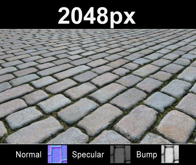 舗装ブロック 11 セット CG テクスチャ .c4d .max .obj .3ds .fbx .stl .blend 