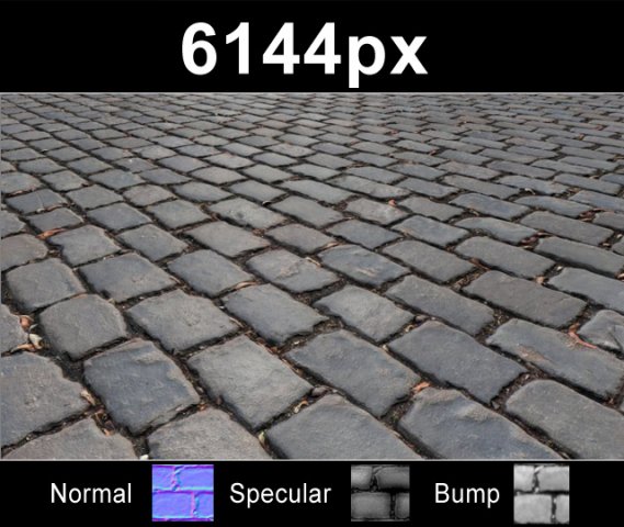 paver blocks 12  high res set CG Textures .c4d .max .obj .3ds .fbx .stl .blend 