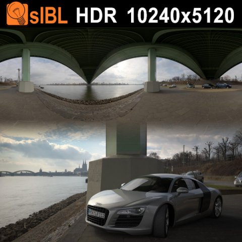 hdr 109 river bridge columns sibl 3D Model .c4d .max .obj .3ds .fbx .stl .blend 
