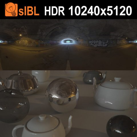 hdri 119 tunnel sibl Modelo 3D .c4d .max .obj .3ds .fbx .stl .blend 