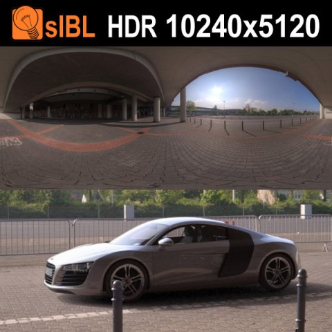 hdr 118 parking lot sibl Modello 3D .c4d .max .obj .3ds .fbx .stl .blend 