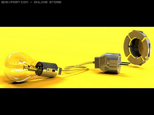 bulb 3D Model .c4d .max .obj .3ds .fbx .stl .blend 