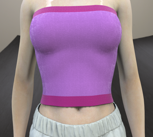 md2 md3 female knitted top 3D Model .c4d .max .obj .3ds .fbx .stl .blend 