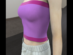 md2 md3 female knitted top 3D Model
