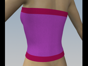 md2 md3 female knitted top 3D Model