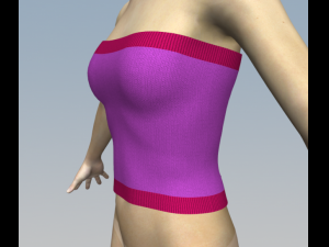 md2 md3 female knitted top 3D Model