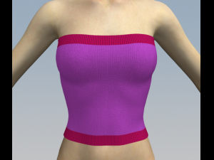 md2 md3 female knitted top 3D Model