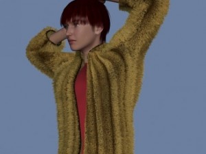 fur bolero for daz genesis  and fbx 3Dモデル