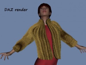 fur bolero for daz genesis  and fbx 3Dモデル