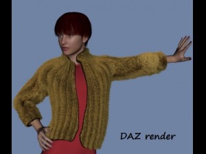 fur bolero for daz genesis  and fbx 3Dモデル