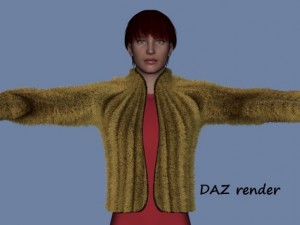 fur bolero for daz genesis  and fbx 3Dモデル