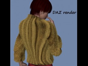 fur bolero for daz genesis  and fbx 3Dモデル