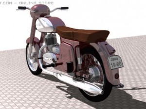 jawa 250 Model 3D