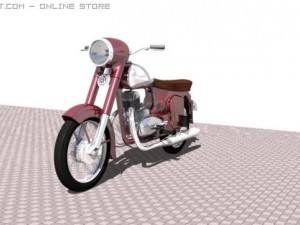 jawa 250 Model 3D