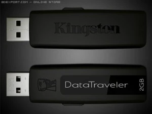 kingston datatraveler 2gb 3D Model