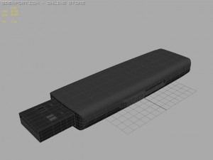 kingston datatraveler 2gb 3Dモデル