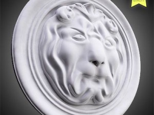 lion basrelief 3D Model