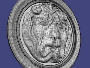 lion basrelief 3D Model