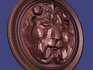 lion basrelief 3D Model