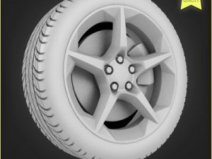 car wheel 001 3D Model