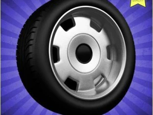 ruota dell'auto 004 Modello 3D
