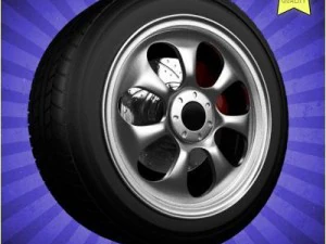 ruota dell'auto 011 Modello 3D