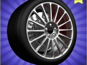 汽车轮毂012 3D 模型