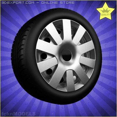 car wheel 014 Modèle 3D .c4d .max .obj .3ds .fbx .stl .blend 