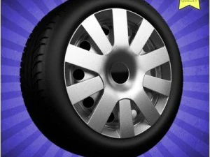 ruota dell'auto 014 Modello 3D