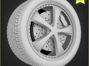 car wheel 016 3D Model