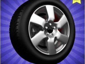 ruota auto 018 Modello 3D
