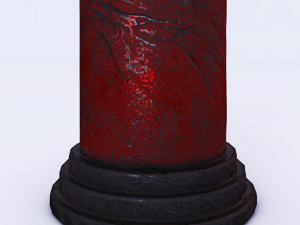 gloomy column from vampire house 3Dモデル