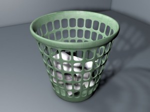 plastic trash bin Modèle 3D