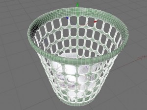 plastic trash bin Model 3D