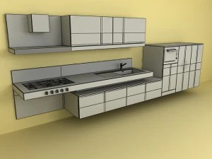 kitchen block 3D Model