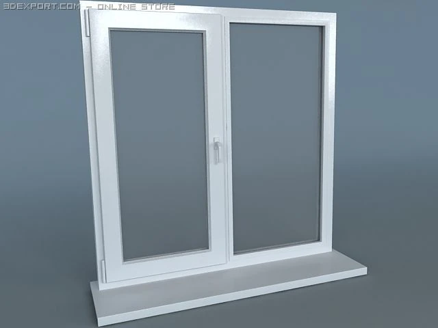 plastic window 3D Model .c4d .max .obj .3ds .fbx .stl .blend 