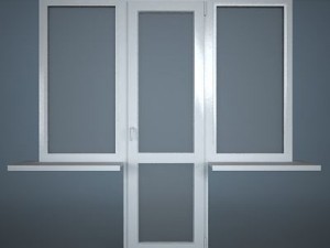 balcony window block 3D Model
