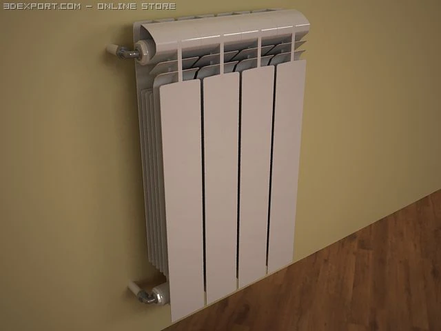 heating radiator 3D Model .c4d .max .obj .3ds .fbx .stl .blend 