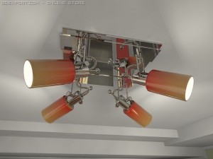 spot light fixture lussole tolmezzo Modelo 3D