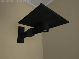 hinged shelf under the tv 3D Model