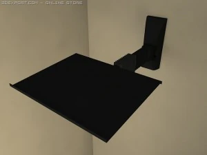 hinged shelf under the tv 3D Model