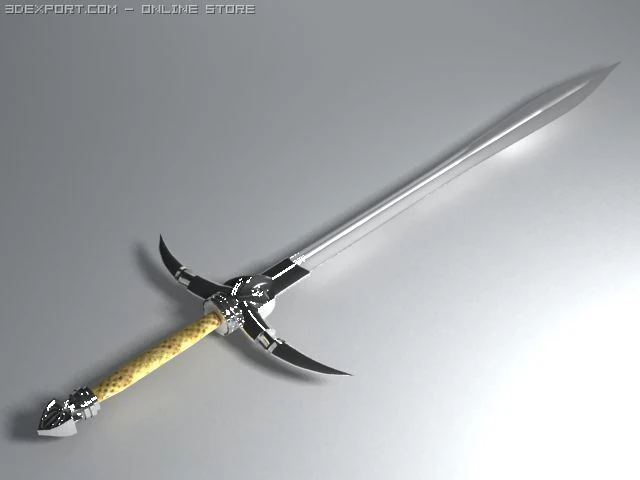 sword by maiyry 3D Model .c4d .max .obj .3ds .fbx .stl .blend 