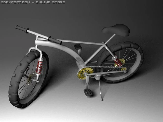 bicycle by maiyry 3D Model .c4d .max .obj .3ds .fbx .stl .blend