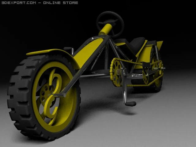 second bicycle from mayuri 3D Model .c4d .max .obj .3ds .fbx .stl .blend 